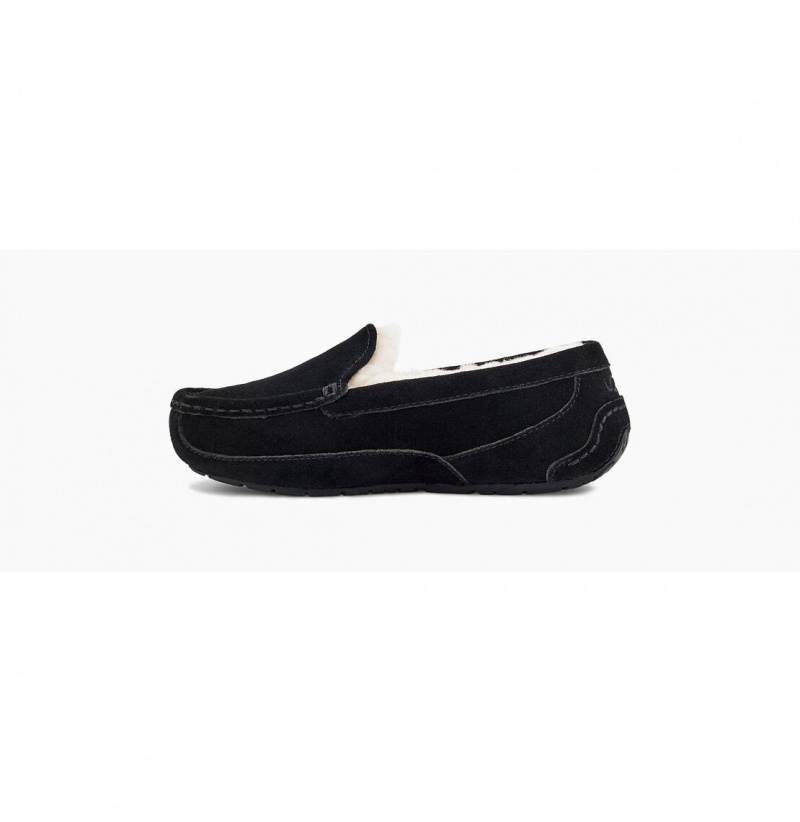 UGG Ascot Papuce Detske Čierne | SK-261JYCEDZ