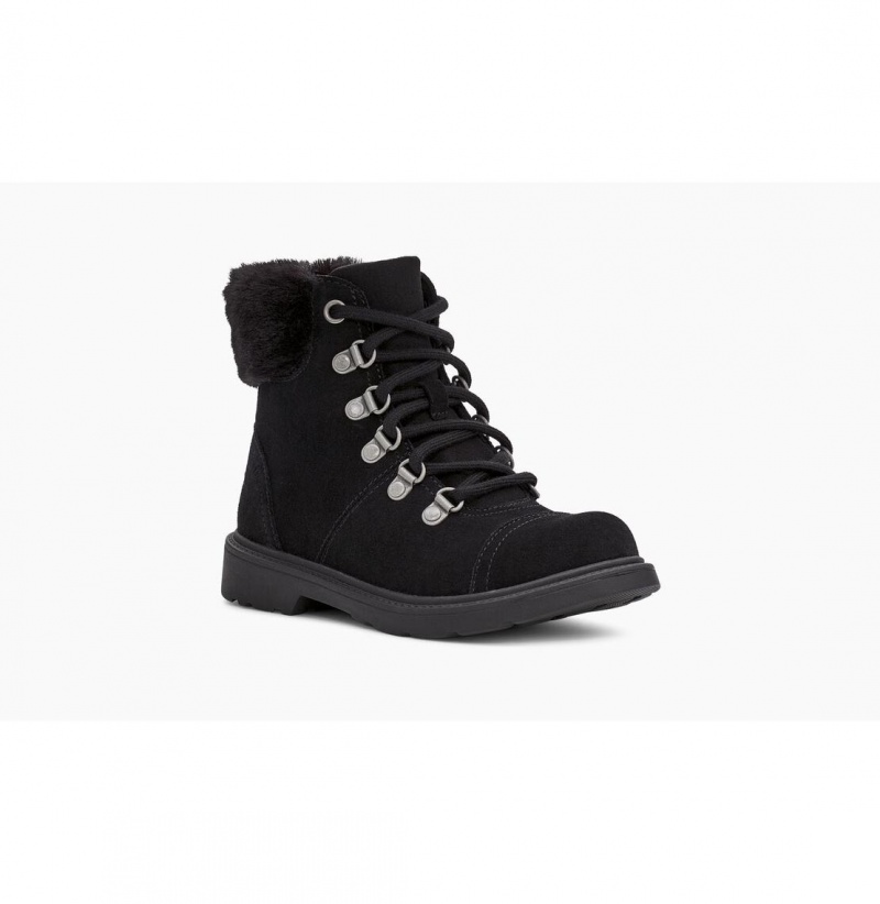UGG Azell Hiker Weather Clenkove Topanky Detske Čierne | SK-795TCIQRE