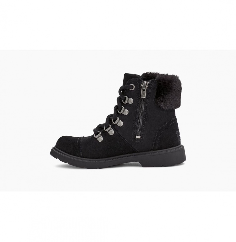 UGG Azell Hiker Weather Clenkove Topanky Detske Čierne | SK-795TCIQRE