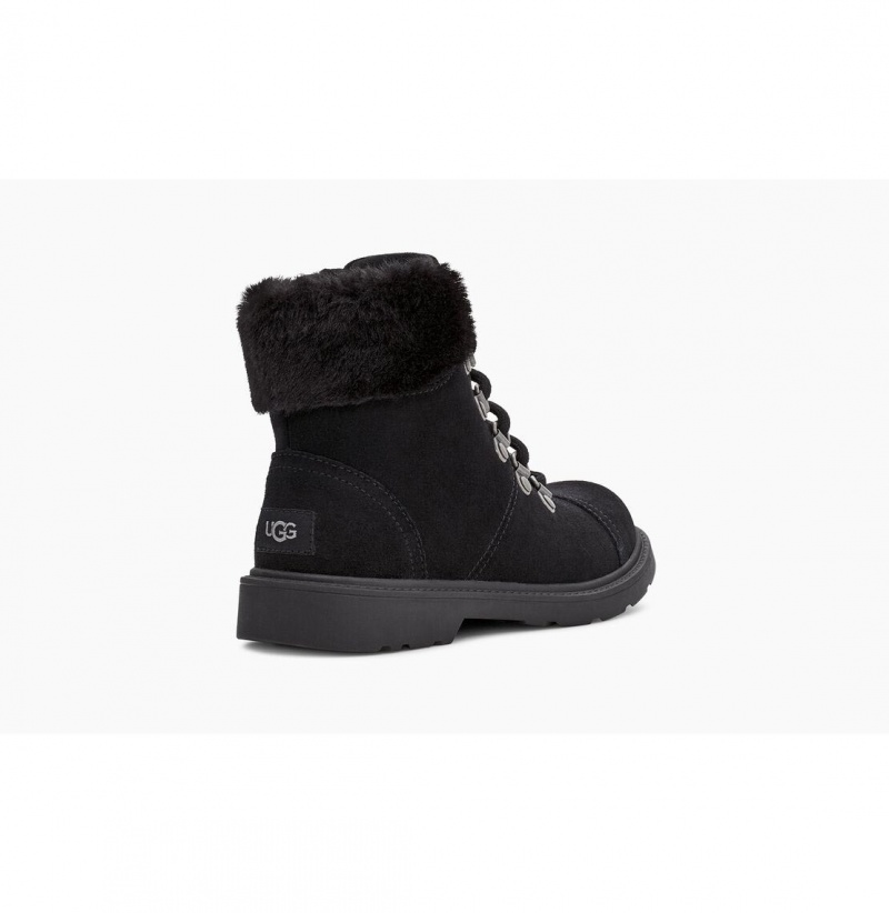 UGG Azell Hiker Weather Clenkove Topanky Detske Čierne | SK-795TCIQRE
