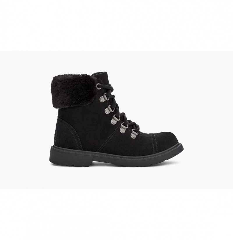 UGG Azell Hiker Weather Clenkove Topanky Detske Čierne | SK-795TCIQRE