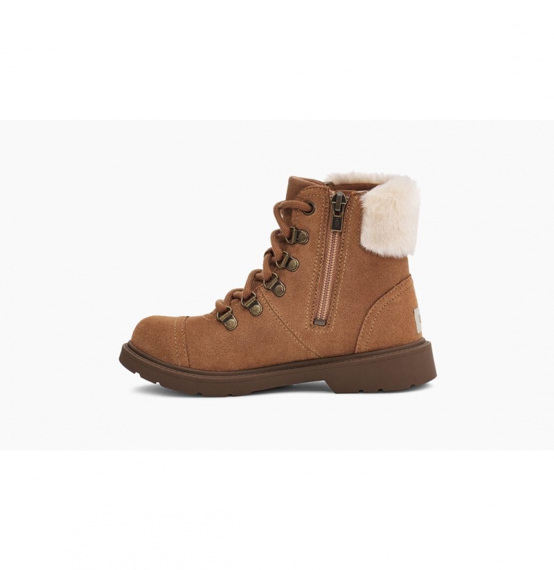 UGG Azell Hiker Weather Clenkove Topanky Detske Hnede | SK-719MTDSNR