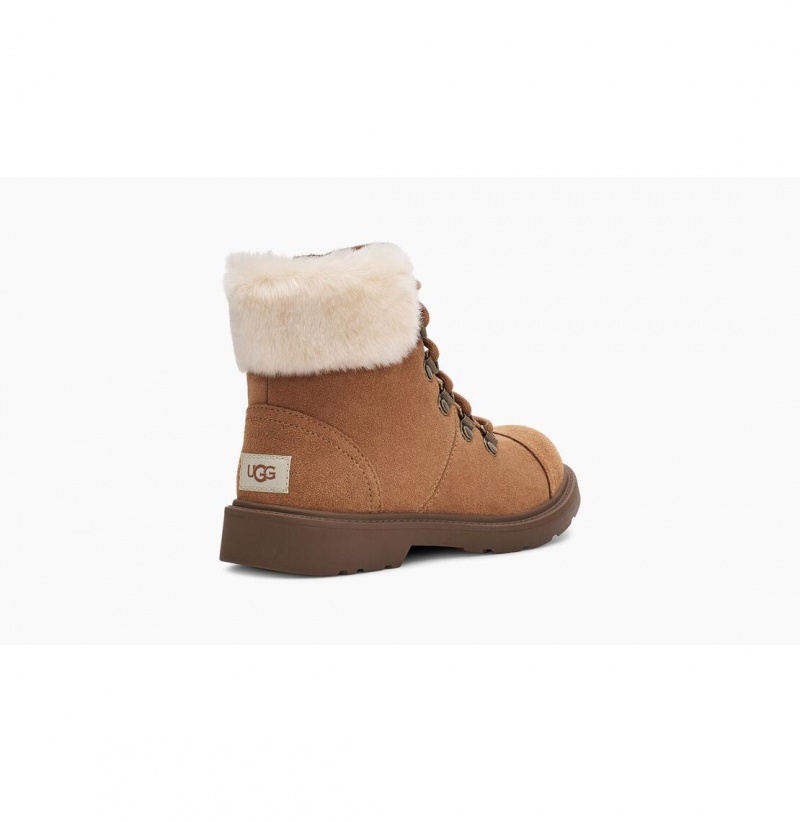 UGG Azell Hiker Weather Clenkove Topanky Detske Hnede | SK-719MTDSNR