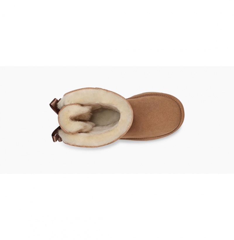 UGG Bailey Bow II Vysoke Cizmy Detske Hnede | SK-725SMNGYZ