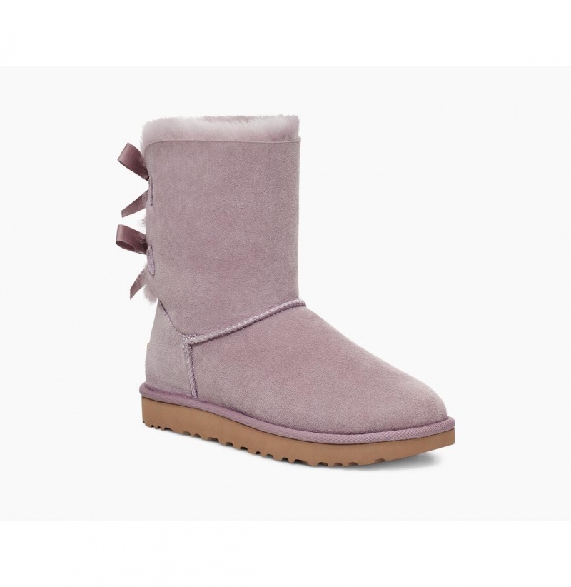 UGG Bailey Bow II Čižmy Z Ovčej Kože Damske Siva | SK-514GEQXKV