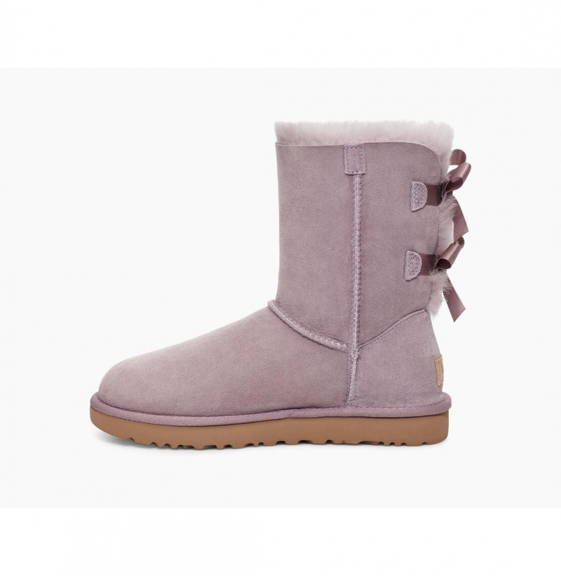 UGG Bailey Bow II Čižmy Z Ovčej Kože Damske Siva | SK-514GEQXKV
