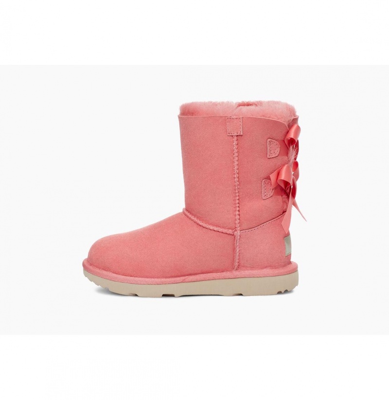 UGG Bailey Bow II Čižmy Z Ovčej Kože Detske Ruzove | SK-641ITCELD