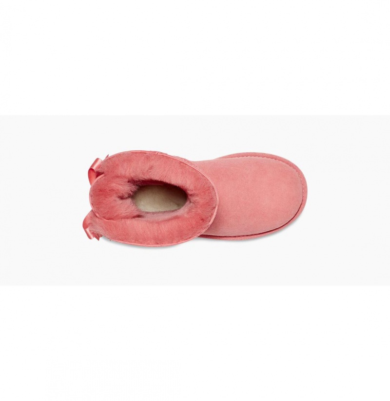 UGG Bailey Bow II Čižmy Z Ovčej Kože Detske Ruzove | SK-641ITCELD