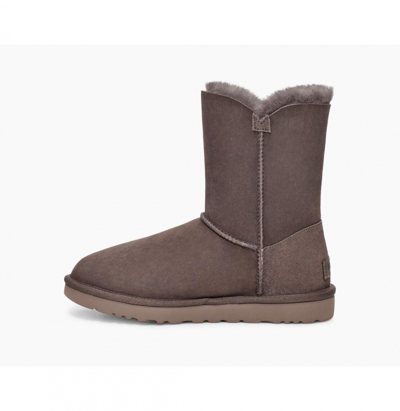 UGG Bailey Button II Čižmy Z Ovčej Kože Damske Tmavo Siva | SK-908YFWAZN
