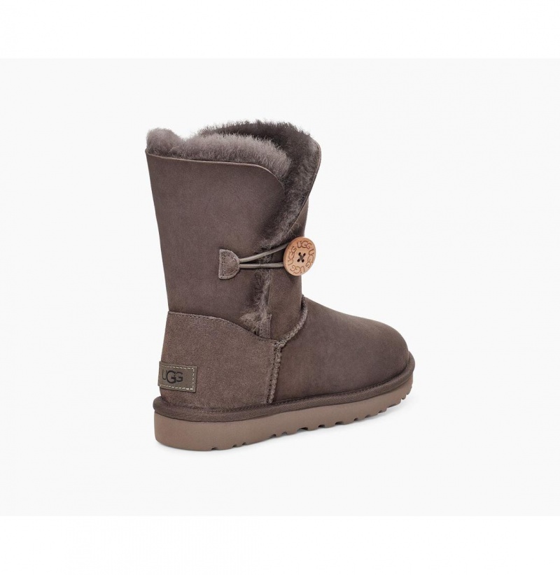 UGG Bailey Button II Čižmy Z Ovčej Kože Damske Tmavo Siva | SK-908YFWAZN