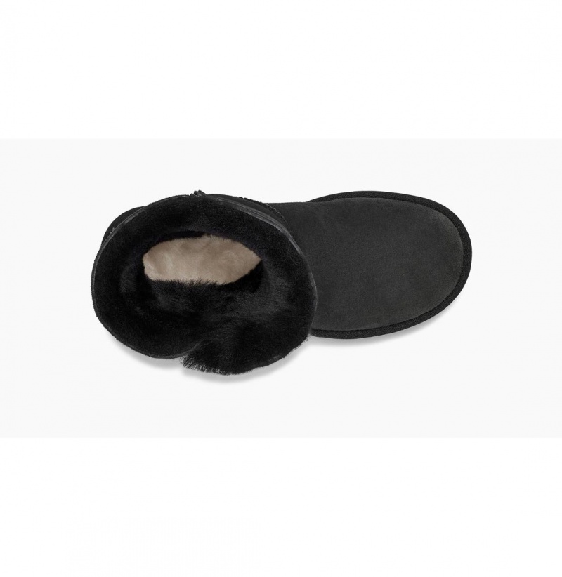 UGG Bailey Button II Čižmy Z Ovčej Kože Damske Čierne | SK-480IWOTSU