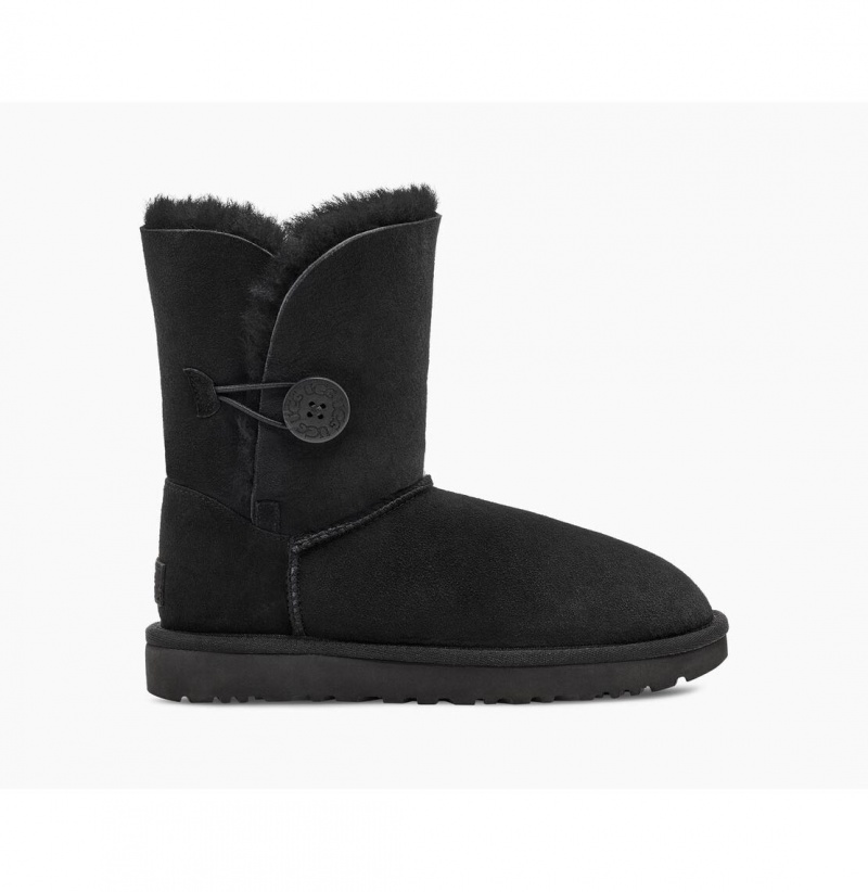 UGG Bailey Button II Čižmy Z Ovčej Kože Damske Čierne | SK-480IWOTSU