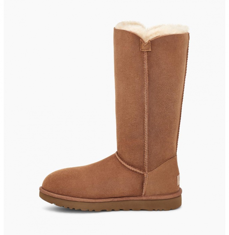 UGG Bailey Button Triplet II Čižmy Z Ovčej Kože Damske Hnede | SK-435NUCYAV