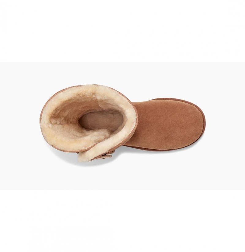 UGG Bailey Button Triplet II Čižmy Z Ovčej Kože Damske Hnede | SK-435NUCYAV
