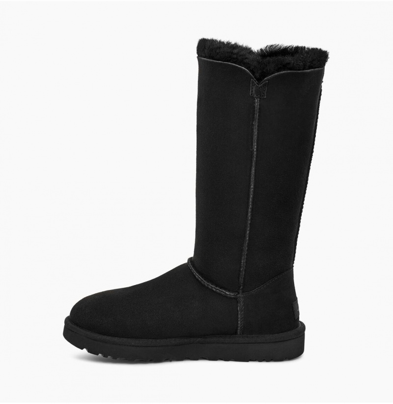 UGG Bailey Button Triplet II Čižmy Z Ovčej Kože Damske Čierne | SK-471JBMTPD