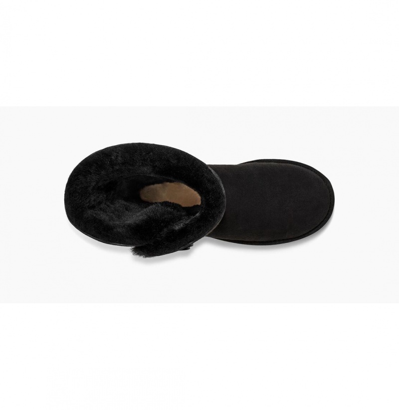 UGG Bailey Button Triplet II Čižmy Z Ovčej Kože Damske Čierne | SK-471JBMTPD