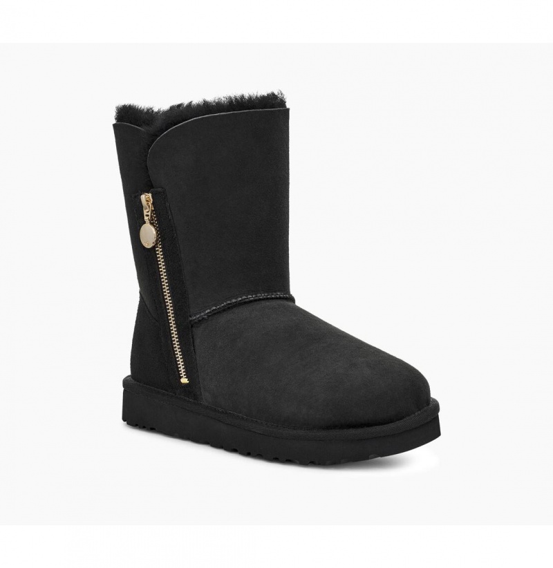 UGG Bailey Zip Kratke Zimne Topanky Damske Čierne | SK-623FSTVMP