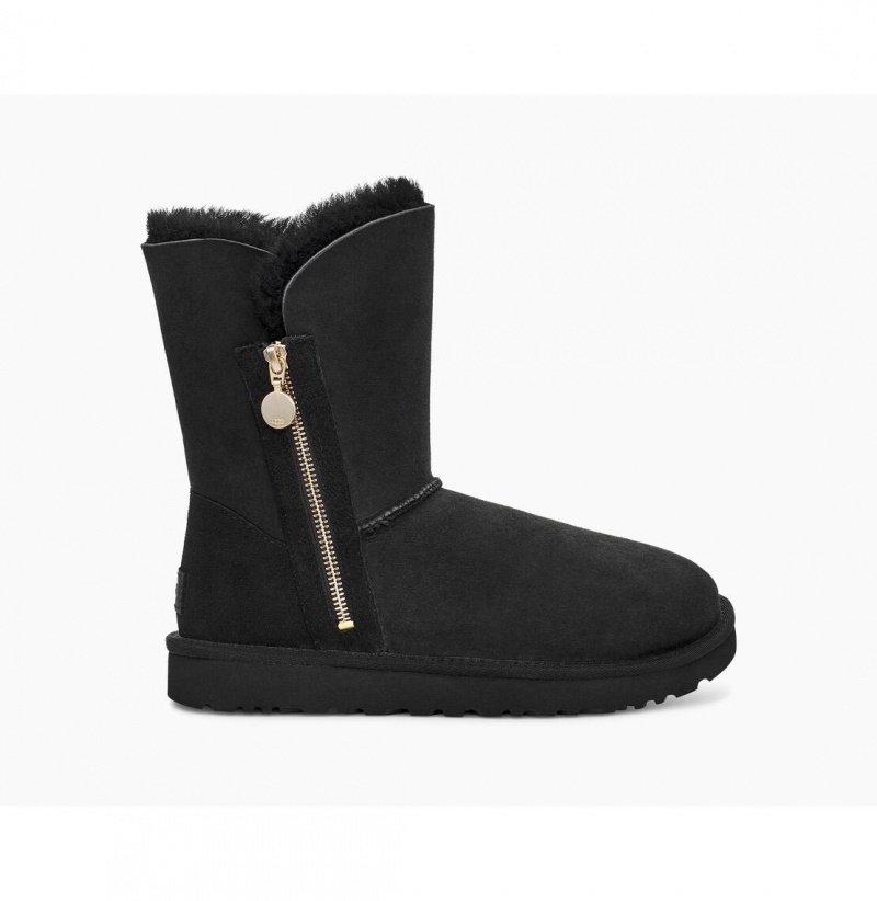 UGG Bailey Zip Kratke Zimne Topanky Damske Čierne | SK-623FSTVMP