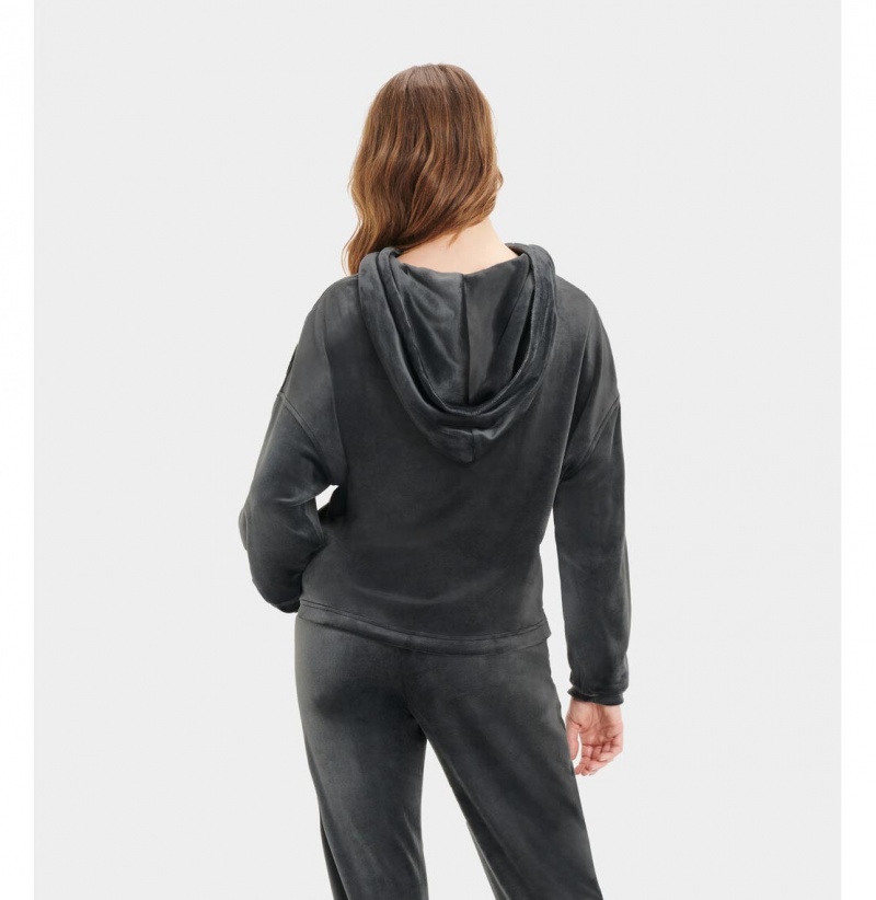 UGG Belden Pullover Mikina s Kapucnou Damske Čierne | SK-218GLTPWJ