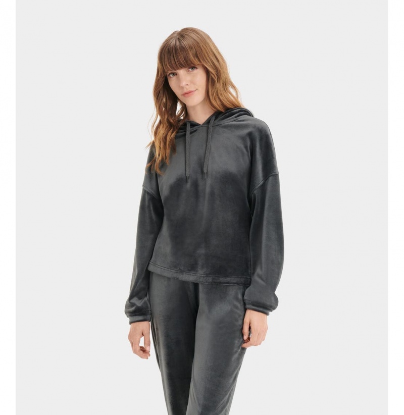 UGG Belden Pullover Mikina s Kapucnou Damske Čierne | SK-218GLTPWJ