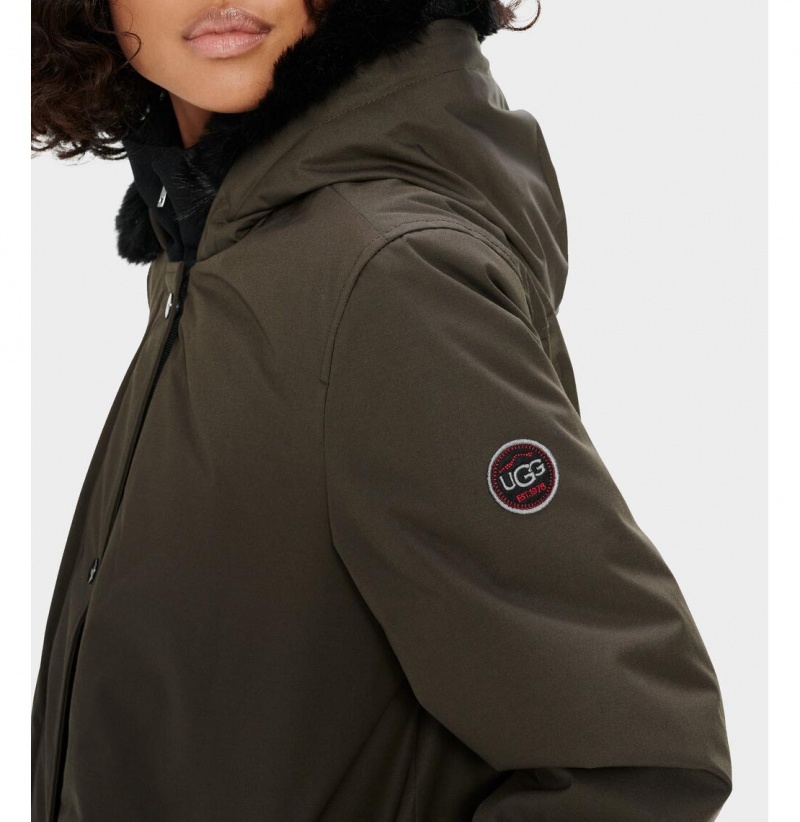 UGG Bernice Bundy Parka Damske Olivovo Zelená | SK-972FCKMGV