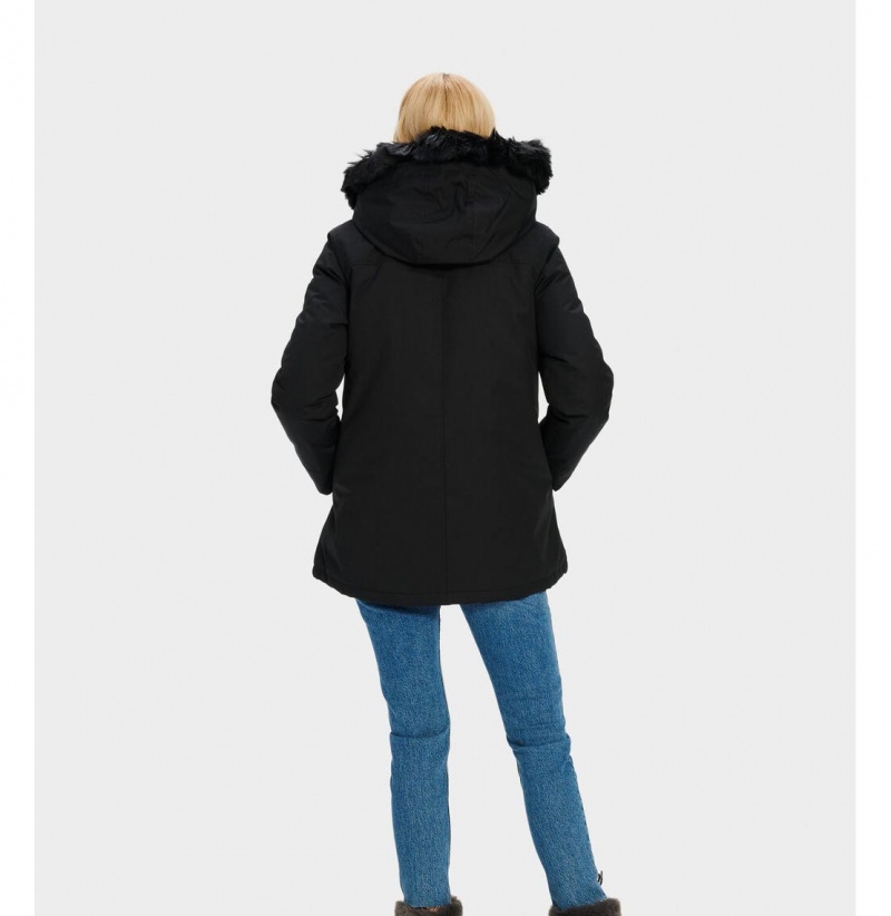 UGG Bernice Bundy Parka Damske Čierne | SK-231PZYBIW