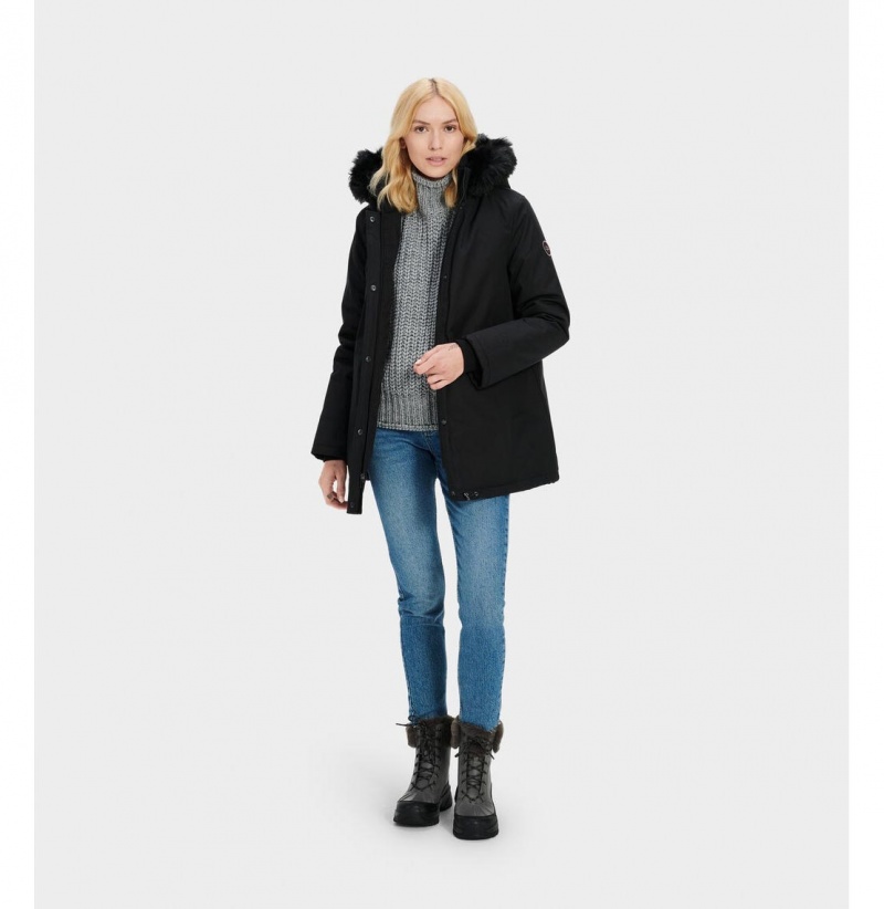UGG Bernice Bundy Parka Damske Čierne | SK-231PZYBIW