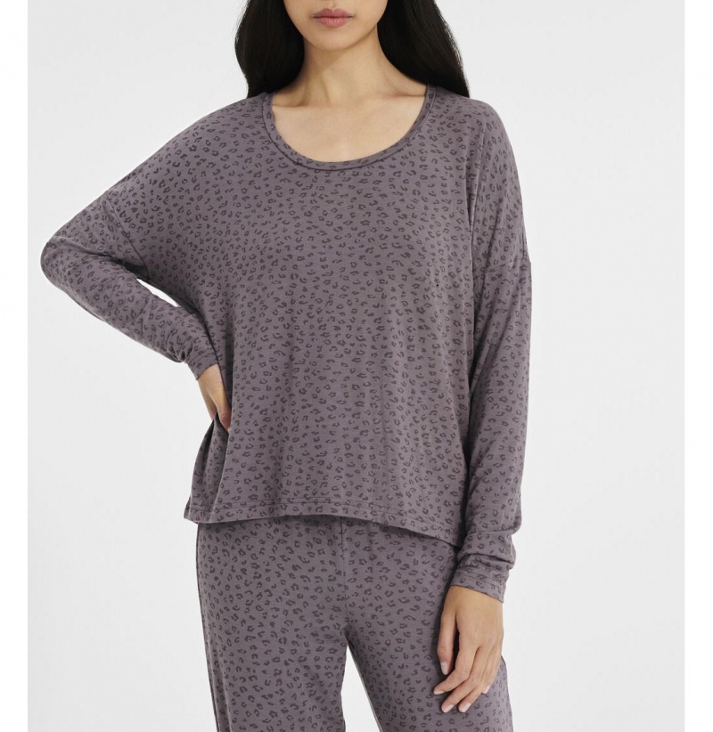 UGG Birgit Print Pajama Set Župan Damske Leopardie | SK-016FKGQCP