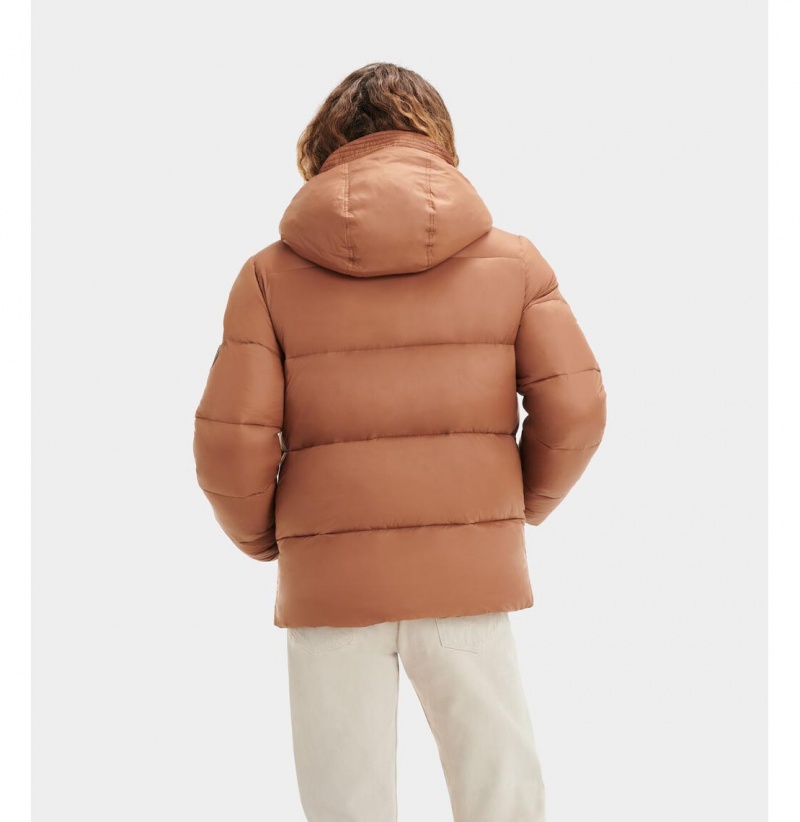 UGG Brayden Puffer Bundy Panske Hnede | SK-374JPAFVZ