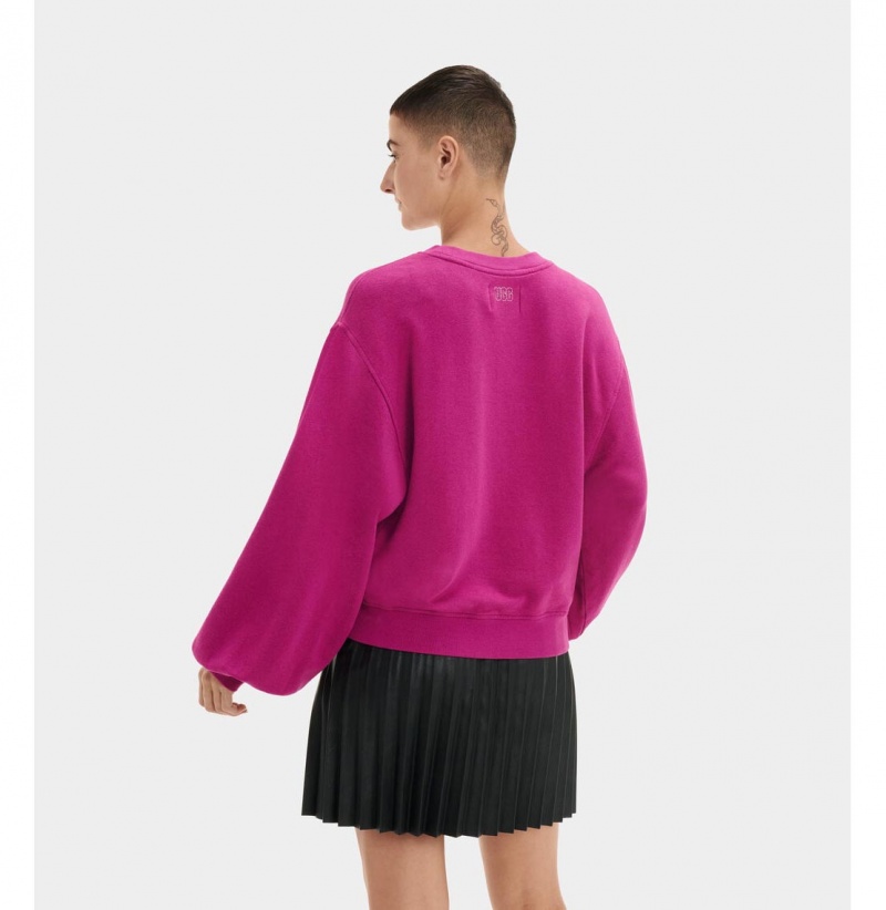 UGG Brook Balloon Sleeve Crewneck Mikina Damske Nachový | SK-241REBGZK