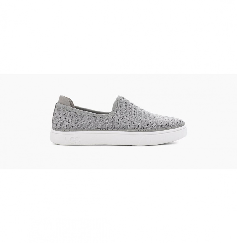 UGG Caplan Slip-On Tenisky Detske Siva | SK-502ZKUBEY