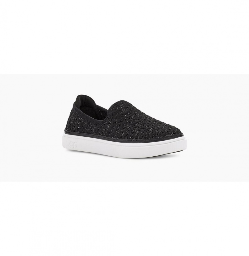 UGG Caplan Slip-On Tenisky Detske Čierne | SK-269EZPFTK