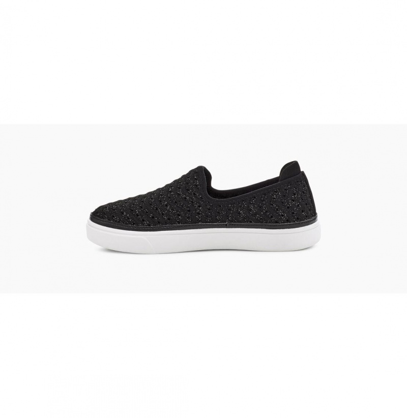 UGG Caplan Slip-On Tenisky Detske Čierne | SK-269EZPFTK