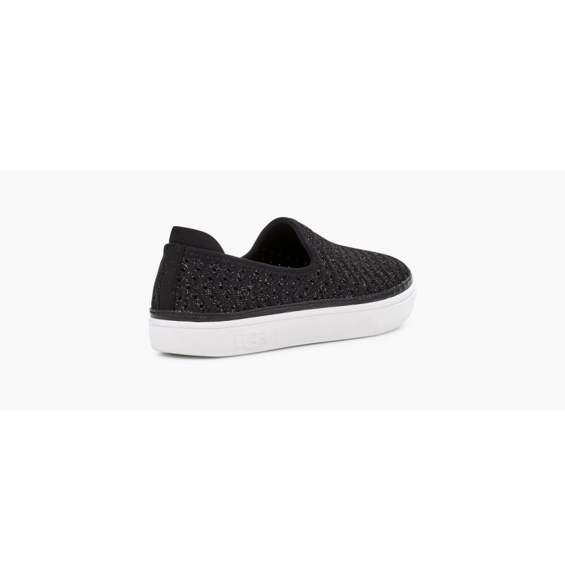 UGG Caplan Slip-On Tenisky Detske Čierne | SK-269EZPFTK