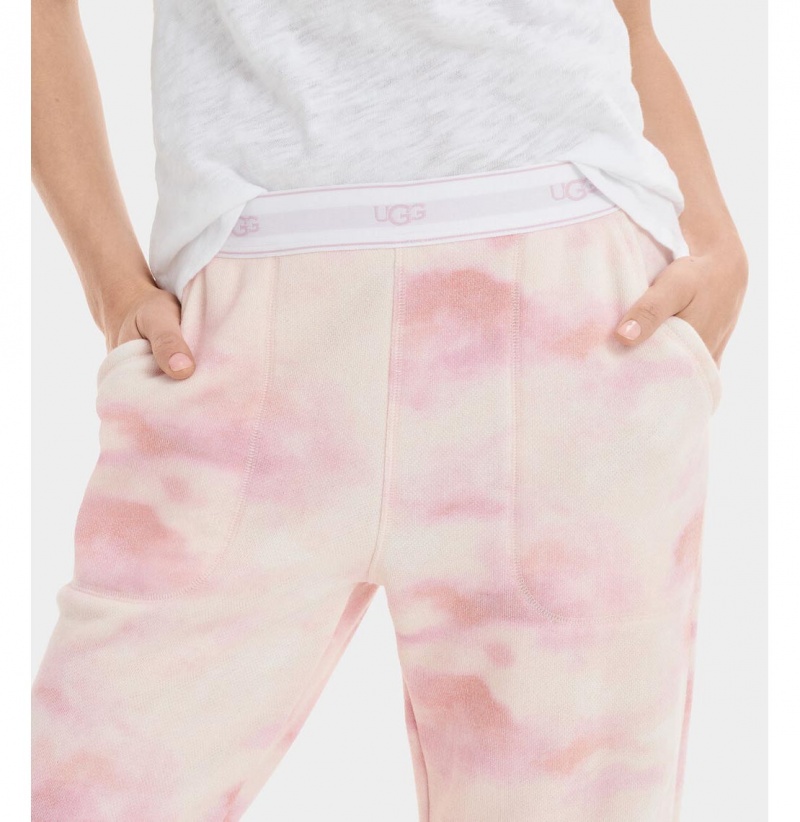 UGG Cathy Jogger Nohavice Damske Ruzove Kvetinové | SK-864JORUCF