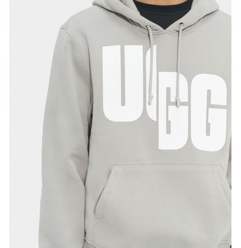 UGG Charles Chopd Mikina s Kapucnou Damske Siva Biele | SK-578YDUAHB