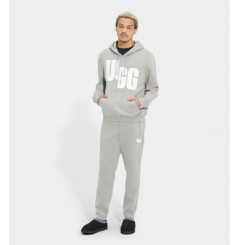 UGG Charles Chopd Mikina s Kapucnou Damske Siva Biele | SK-578YDUAHB