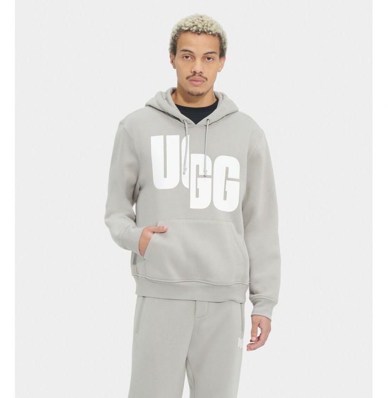 UGG Charles Chopd Mikina s Kapucnou Damske Siva Biele | SK-578YDUAHB