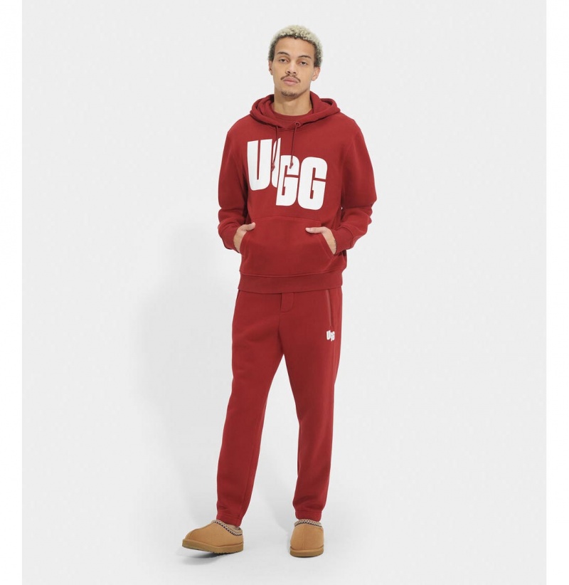 UGG Charles Chopd Mikina s Kapucnou Damske Červené | SK-530FQNAHG