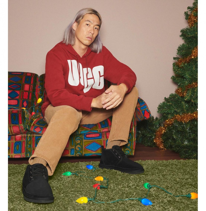 UGG Charles Chopd Mikina s Kapucnou Damske Červené | SK-530FQNAHG