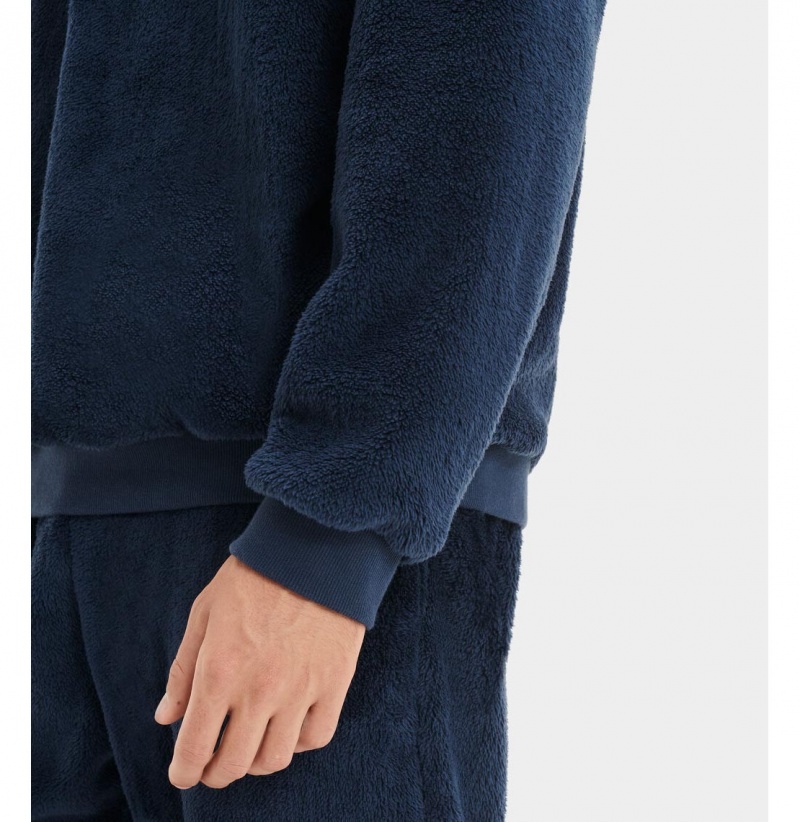 UGG Coby Pullover Mikina Panske Modre | SK-648WBIUFZ