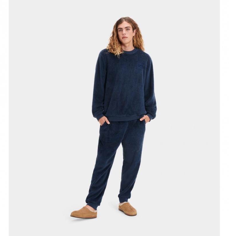 UGG Coby Pullover Mikina Panske Modre | SK-648WBIUFZ