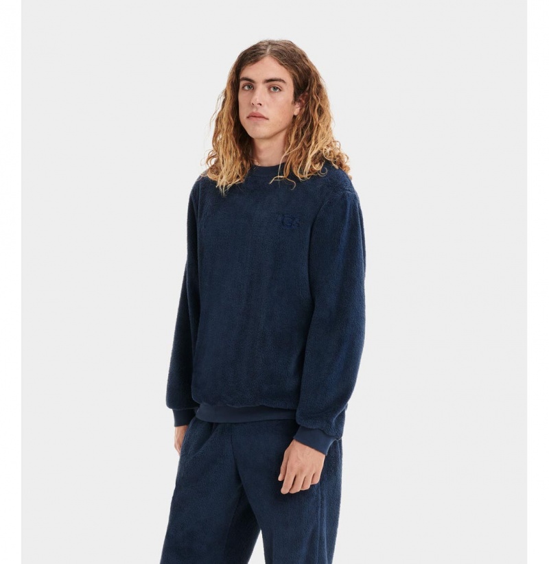 UGG Coby Pullover Mikina Panske Modre | SK-648WBIUFZ