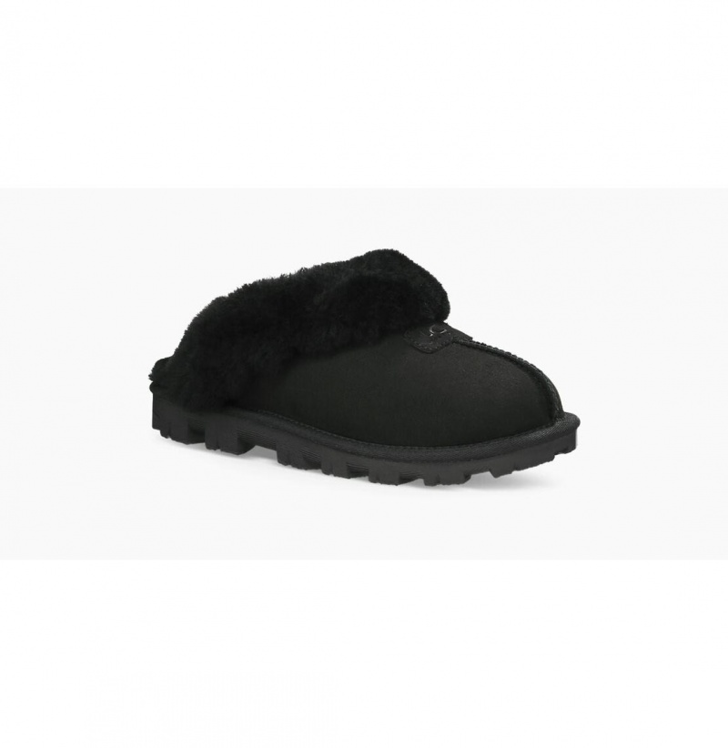 UGG Coquette Papuce Damske Čierne | SK-270RAYSDG