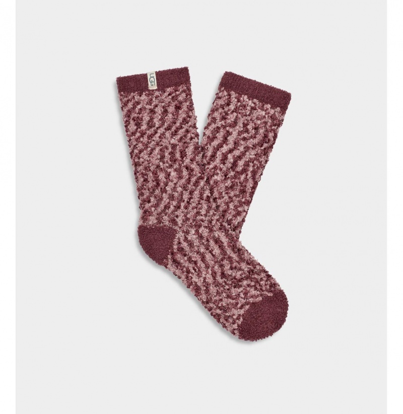 UGG Cozy Chenille Ponozky Damske Červené | SK-476WTELCR