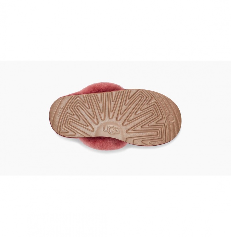 UGG Cozy II Ugg Logo Papuce Detske Červené | SK-395VIMJLD