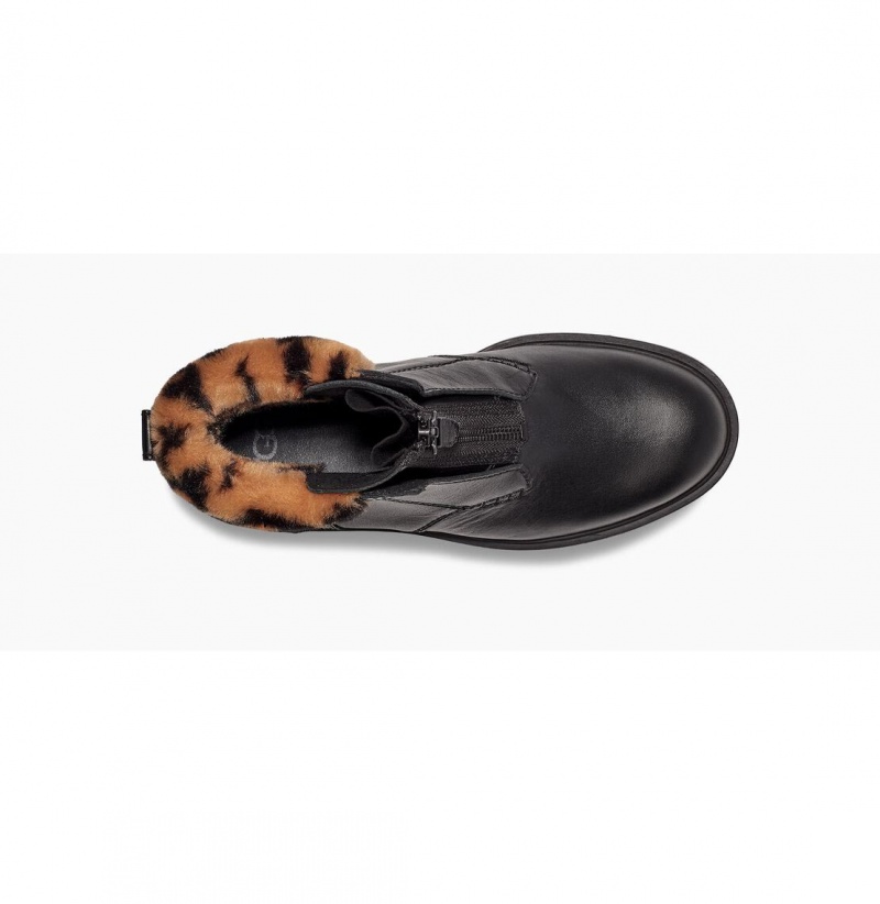 UGG Czeriesa Panther Print Kozene Cizmy Damske Čierne | SK-657XPQBZM