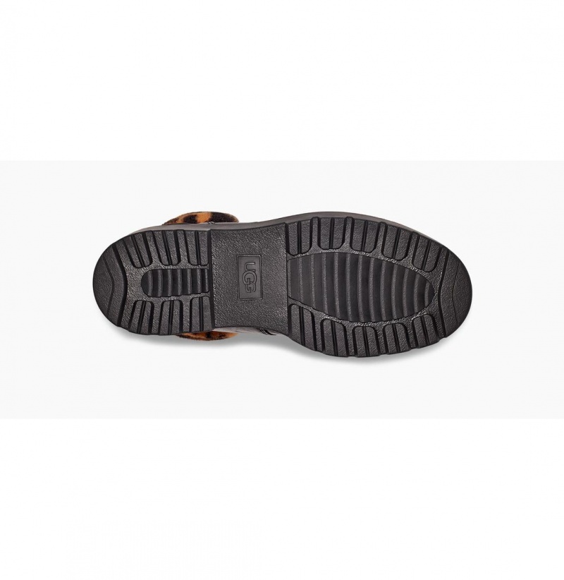 UGG Czeriesa Panther Print Kozene Cizmy Damske Čierne | SK-657XPQBZM