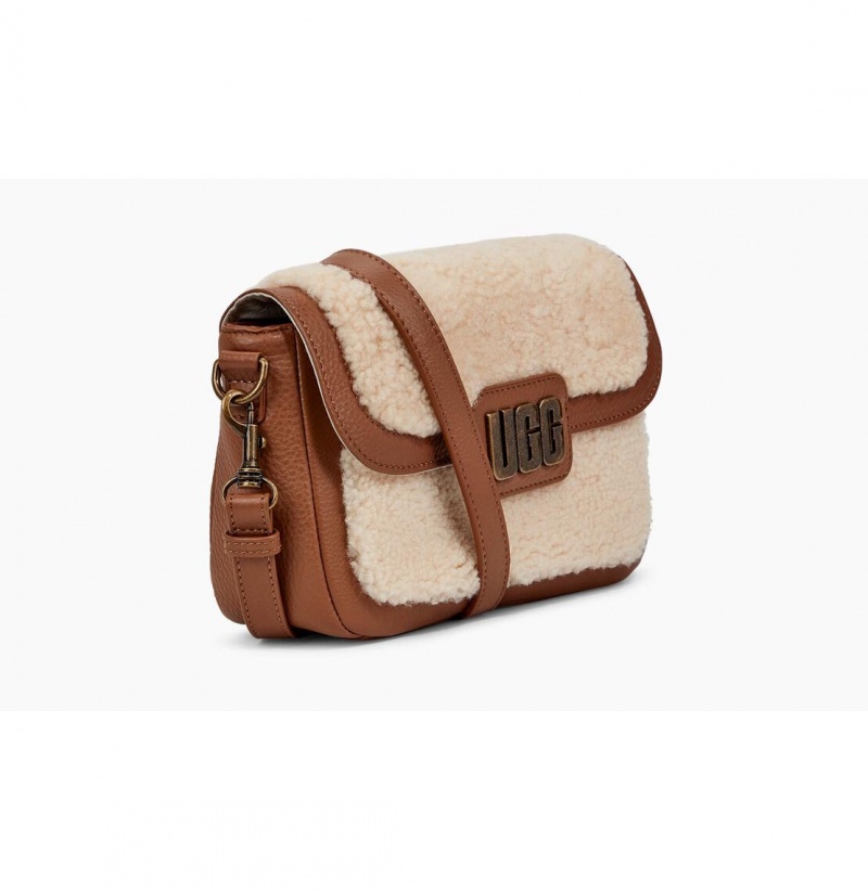 UGG Dalton Crossbody Sheepskin Kabelka Damske Hnede Béžové | SK-895LGADKI