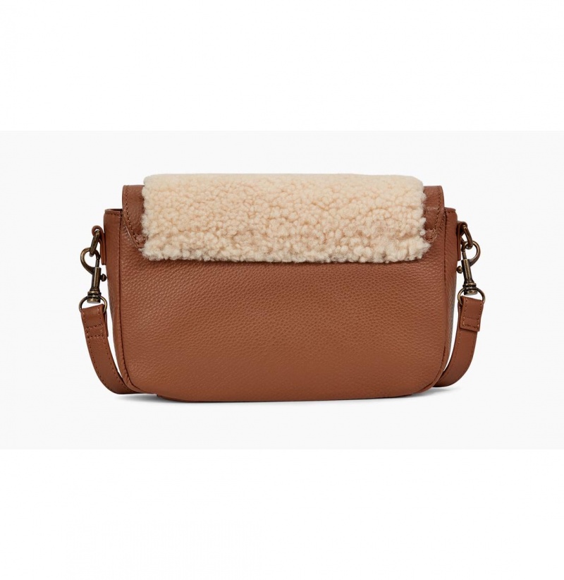 UGG Dalton Crossbody Sheepskin Kabelka Damske Hnede Béžové | SK-895LGADKI